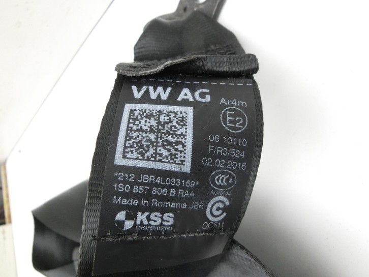 Seat Mii KF1 11-16 Gurt Sicherheitsgurt Rechts Hinten Seat Mii KF1 11-16 30.03.2016 1S0857806B 1S0857806BRAA gebraucht Vorschau 3