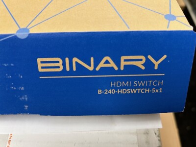 BINARY HDMI Switch: B-240-HDMISWTC-5X1