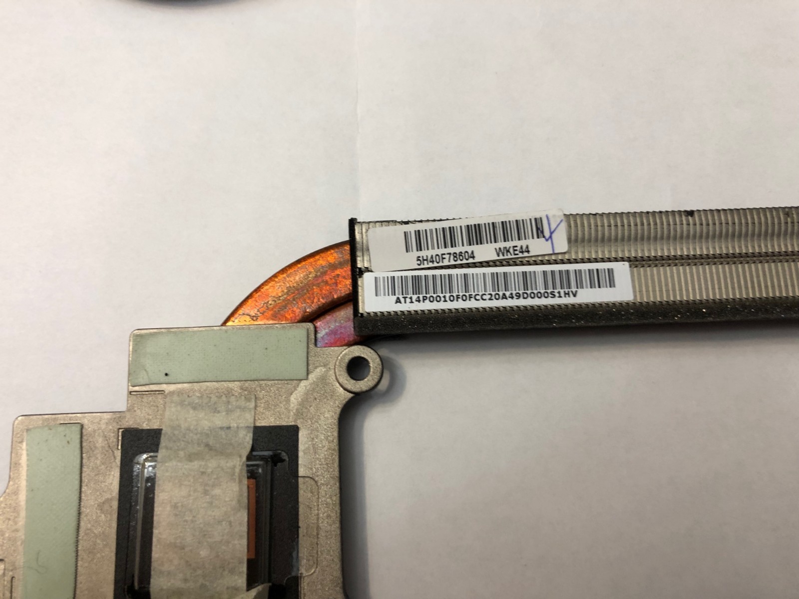 5H40F78604 Lenovo Ideapad Y40 Heatsink