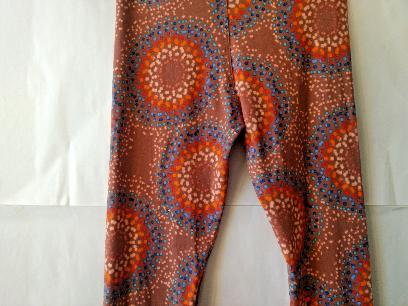 lula roe girls atletic leggings muti color stretchy tween small