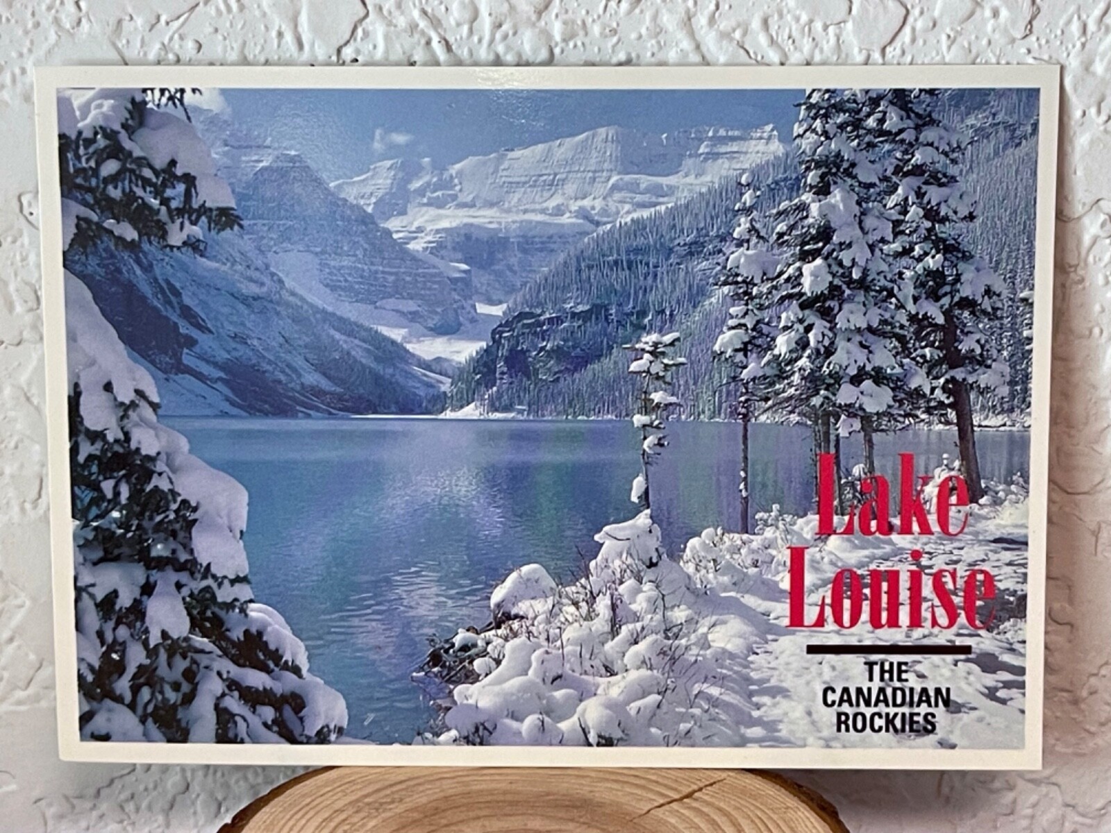 油彩画　『Canada Lake Louise』 Unposted 1995 Banff Lake Louise Canadian Rockies Postcard