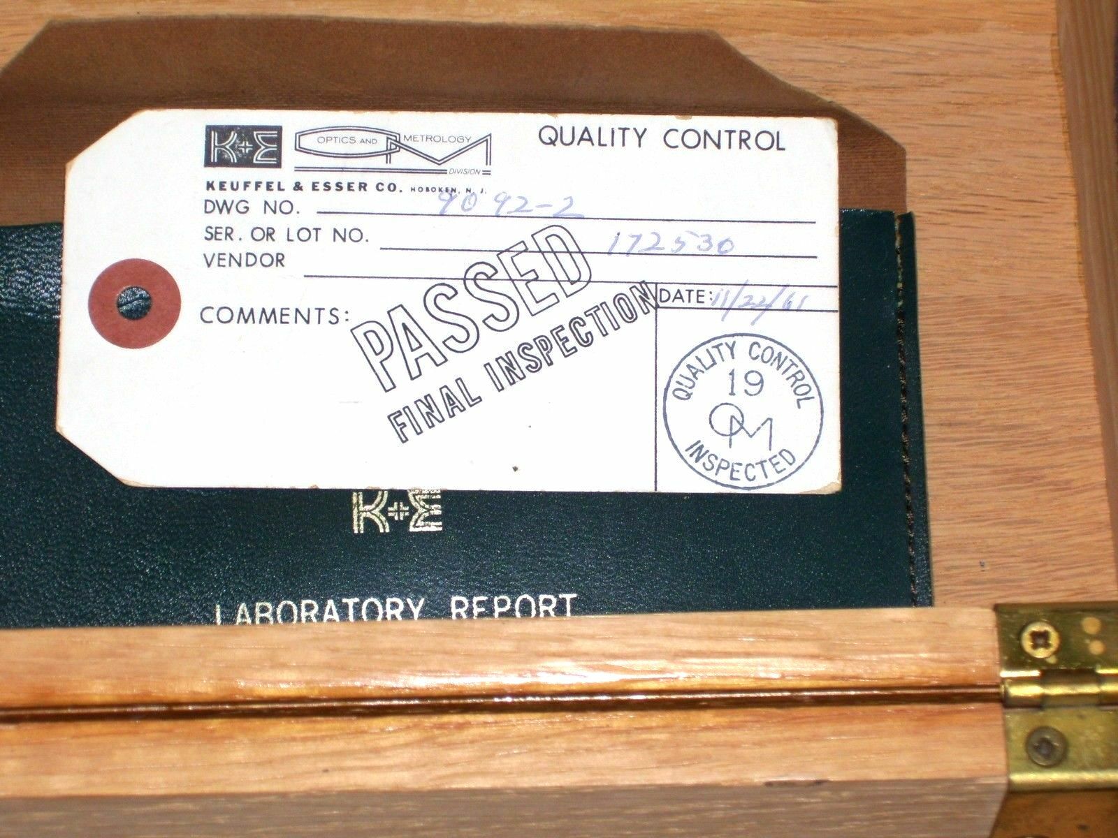 Keuffel and Esser alignment scope 9092 (71-