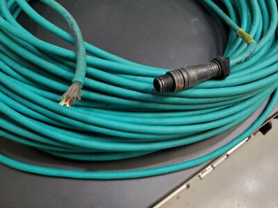 4P D-CODED MALE STR M12 ETHERNET IP PATCH CAT 5E U/UTP E118830 TYPE CMX 24AWG