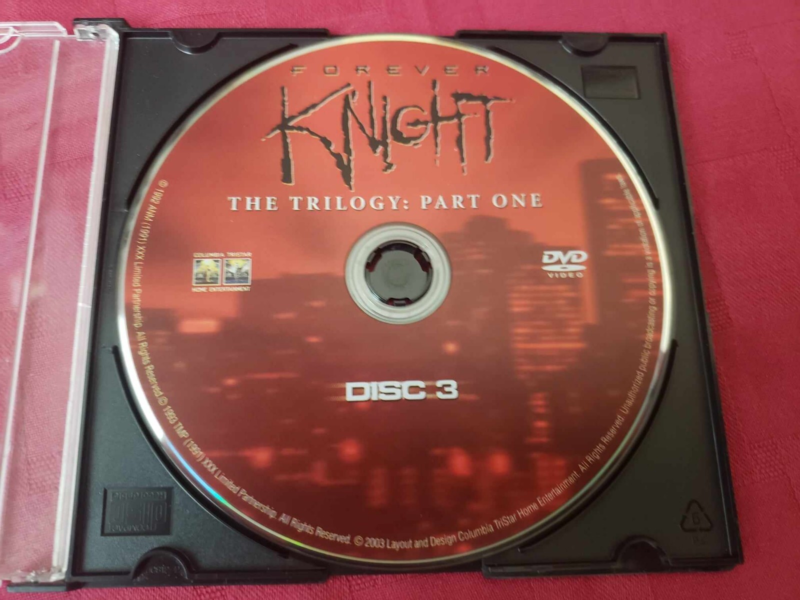 Forever Knight 'The Trilogy Part One Disc 3 Replacement Dvd