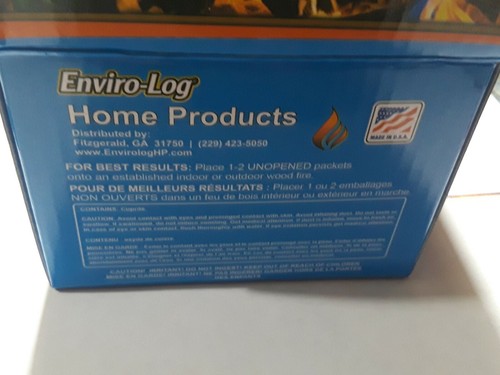 3 Pack Enviro Log Color Flame Pit Bonfire Campfire Fireplace Camping Fun