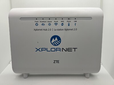 Xplornet modem router 2.0 ZTE model ZXHN H298A  home gateway modem