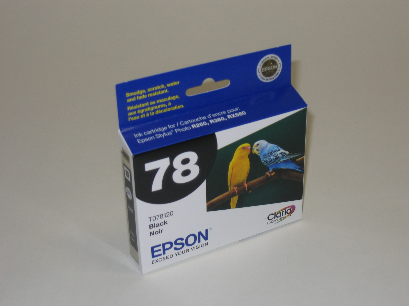 Epson OEM T0781 Black Ink 78 Stylus R260 R280 R380 RX580 RX595 RX680 Artisan 50