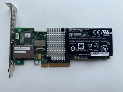 Intel RS2MB044 SAS/ SATA 6.0Gb/s PCI E 2.0/x8 Raid Controller+Battery Key
