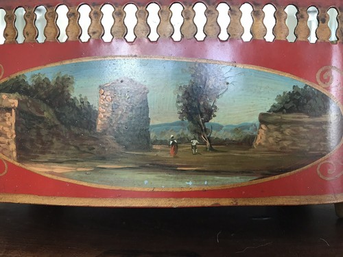 Antique French Tole Planter/Cache