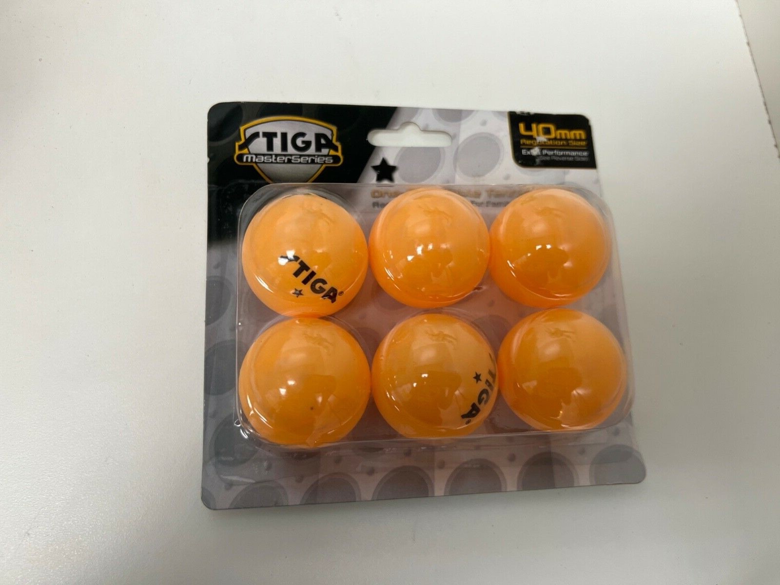 Tennis Balls White Three Star 40mm Pack Six New Lot