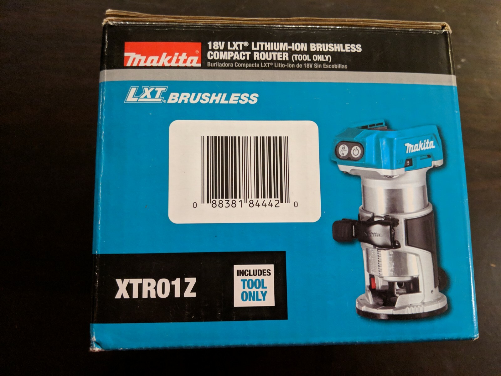 NIB XTR01Z 18V LXT LITHIUM-ION BRUSHLESS COMPACT ROUTER  TOOL ONLY