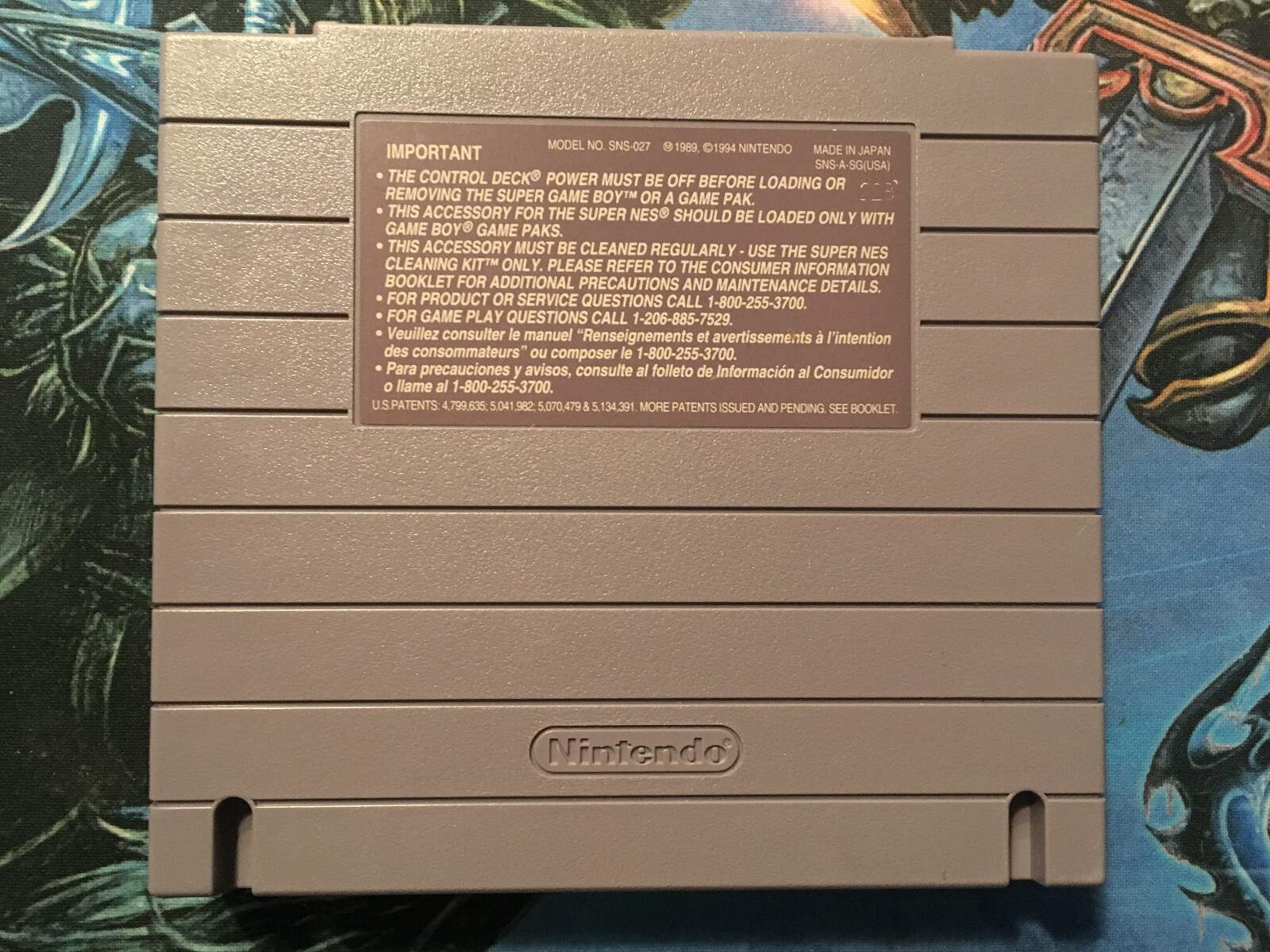 Super Game Boy Adapter for Super Nintendo  SNES