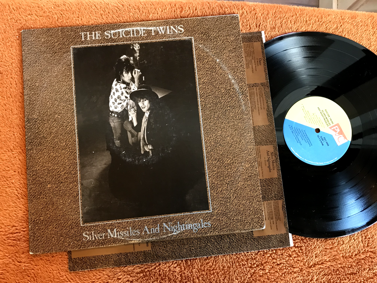 THE SUICIDE TWINS SILVER MISSLES & Nightingales LP 1986 GLAM