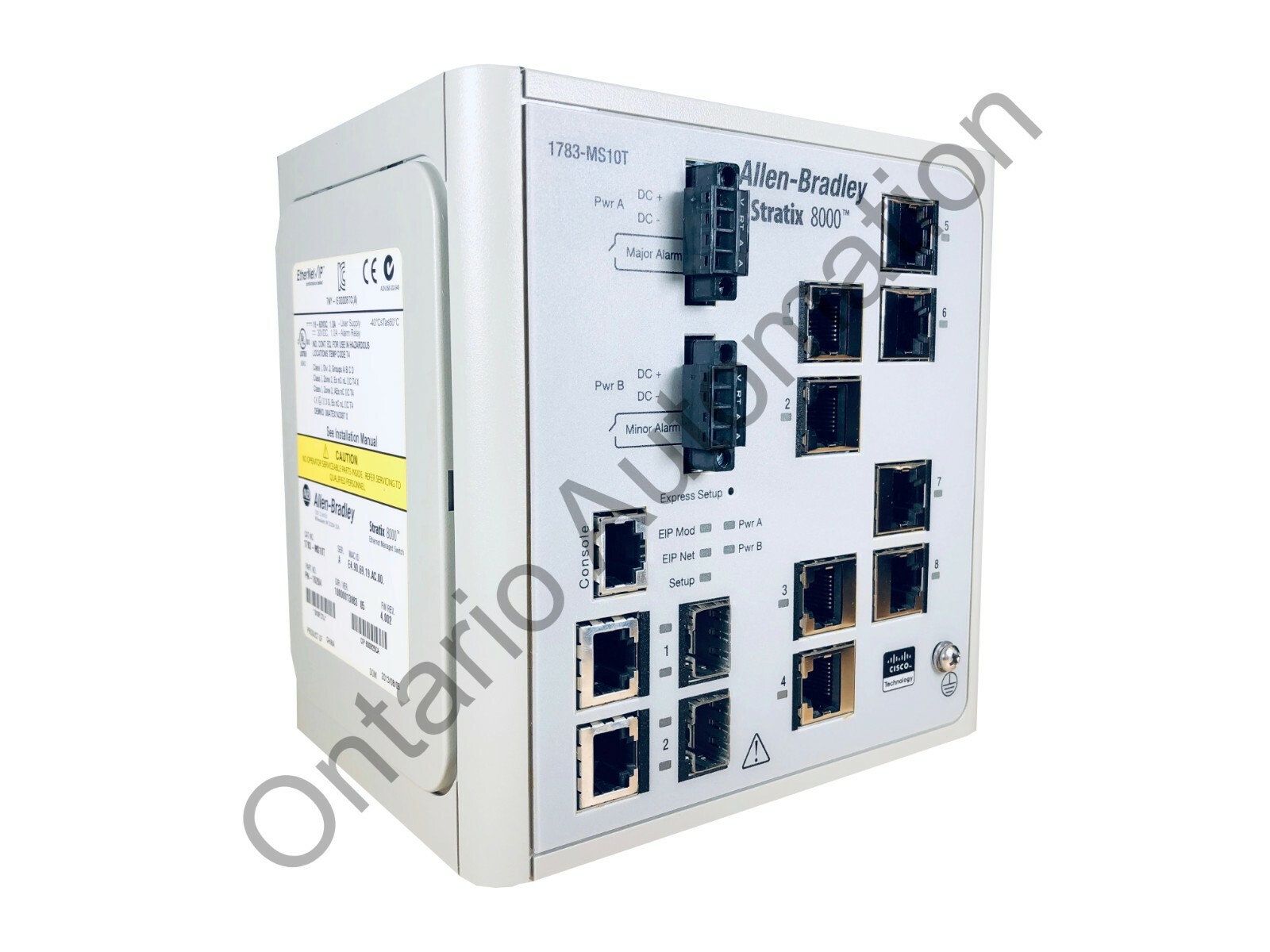 Allen-Bradley 1783-MS10T SER A Stratix 8000 Ethernet Managed Switch PN