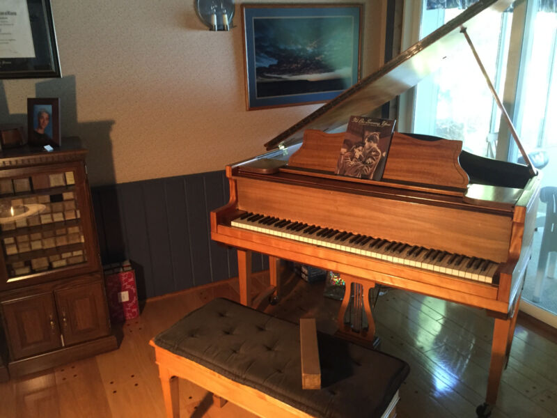 Antique 1917 Aeolian Duo-Art Reproducing Baby Grand Piano