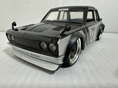 JADA JDM TUNERS 1973 DATSUN 510 BLACK 1:24 DIECAST MODEL CAR NEW NO BOX