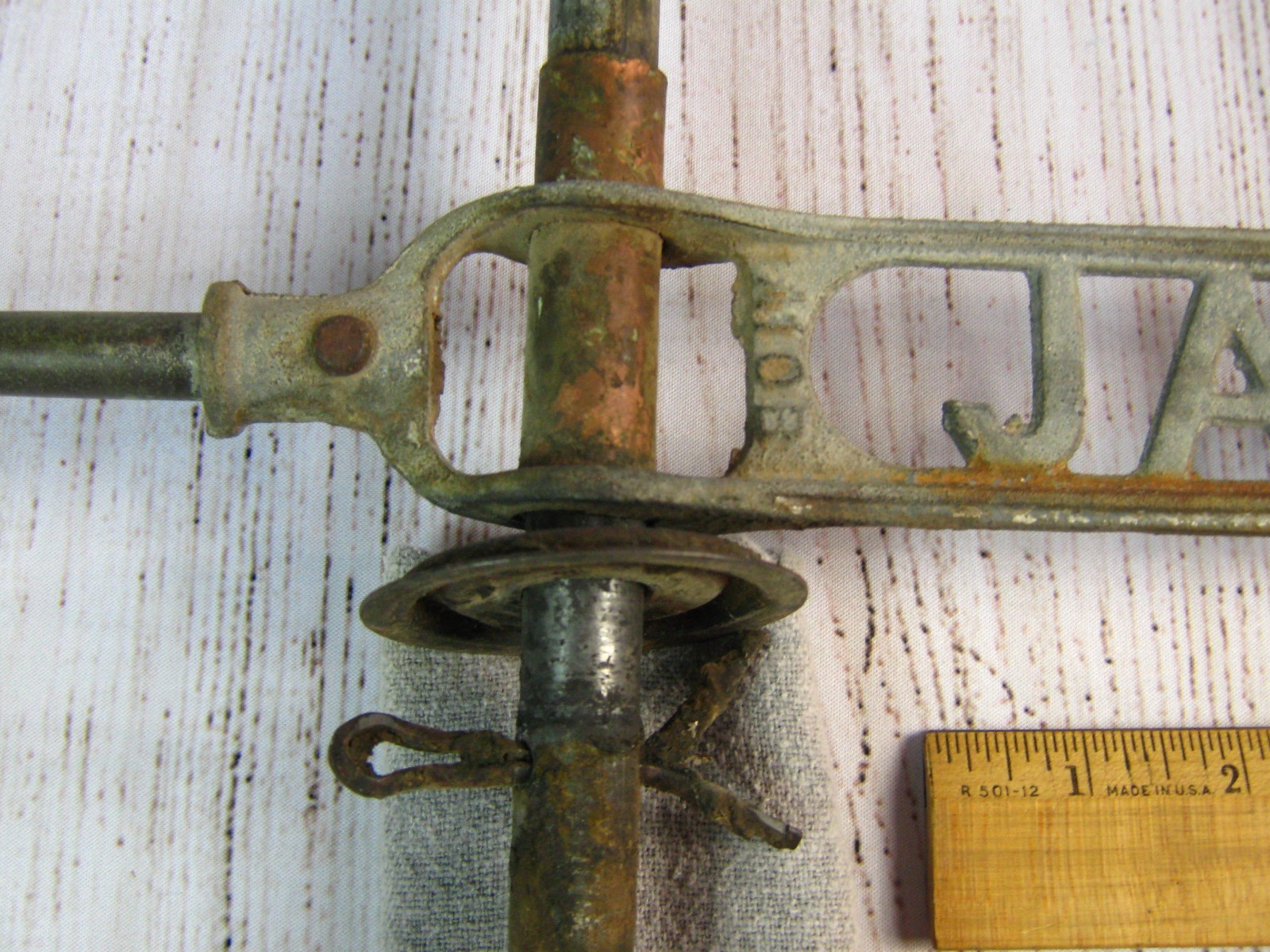 James Weathervane Arrow Ornament on Galvanized Finial for Parts or Restoration