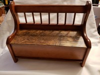 wooden doll bench