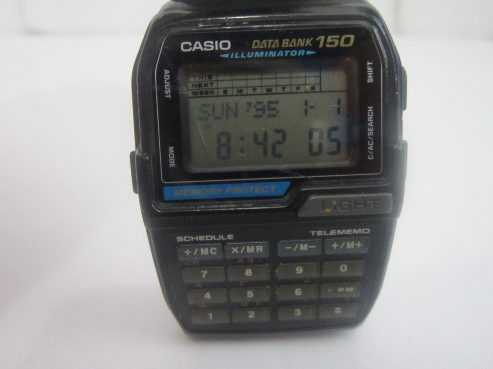 Vintage CASIO 150 Data Bank DBC-150 ILLuminator Calculator