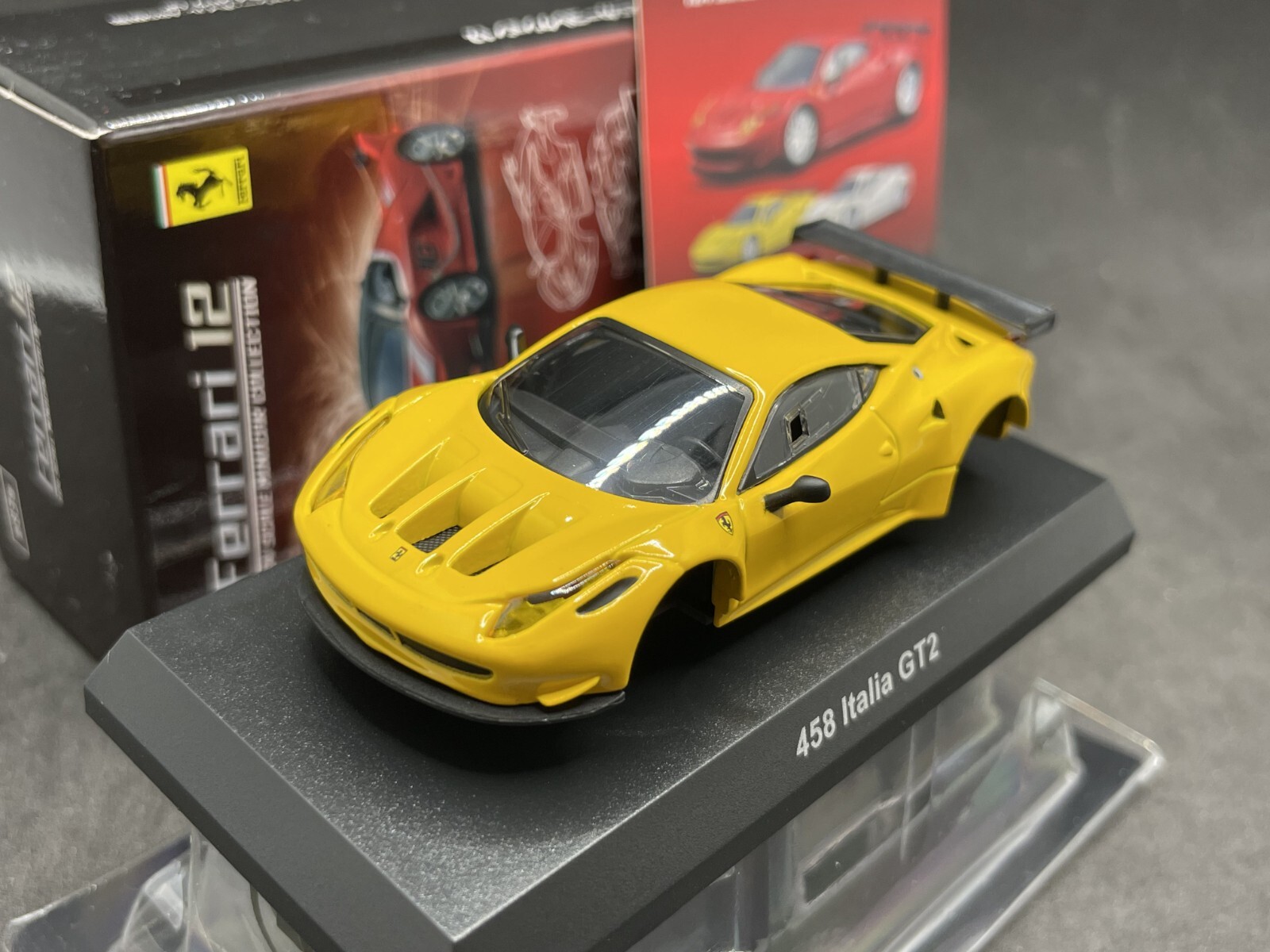 1/64 Kyosho Ferrari Collection 12 458 Italia GT2 yellow