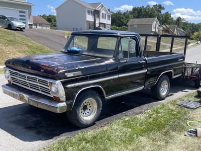 1967 Ford F100 Black RWD Automatic ranger