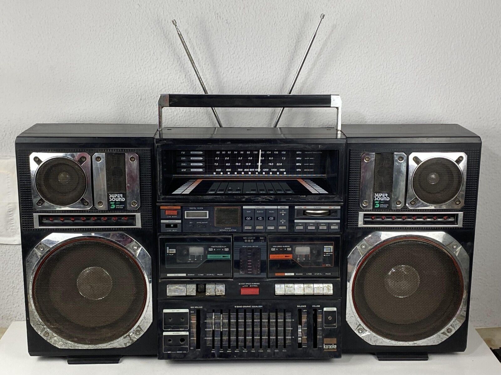 IMPERIAL Tecsonic Super Jumbo J-1 Boombox Ghetto Blaster IMPERIAL Tecsonic Super Jumbo J-1 Boombox Ghetto Blaster