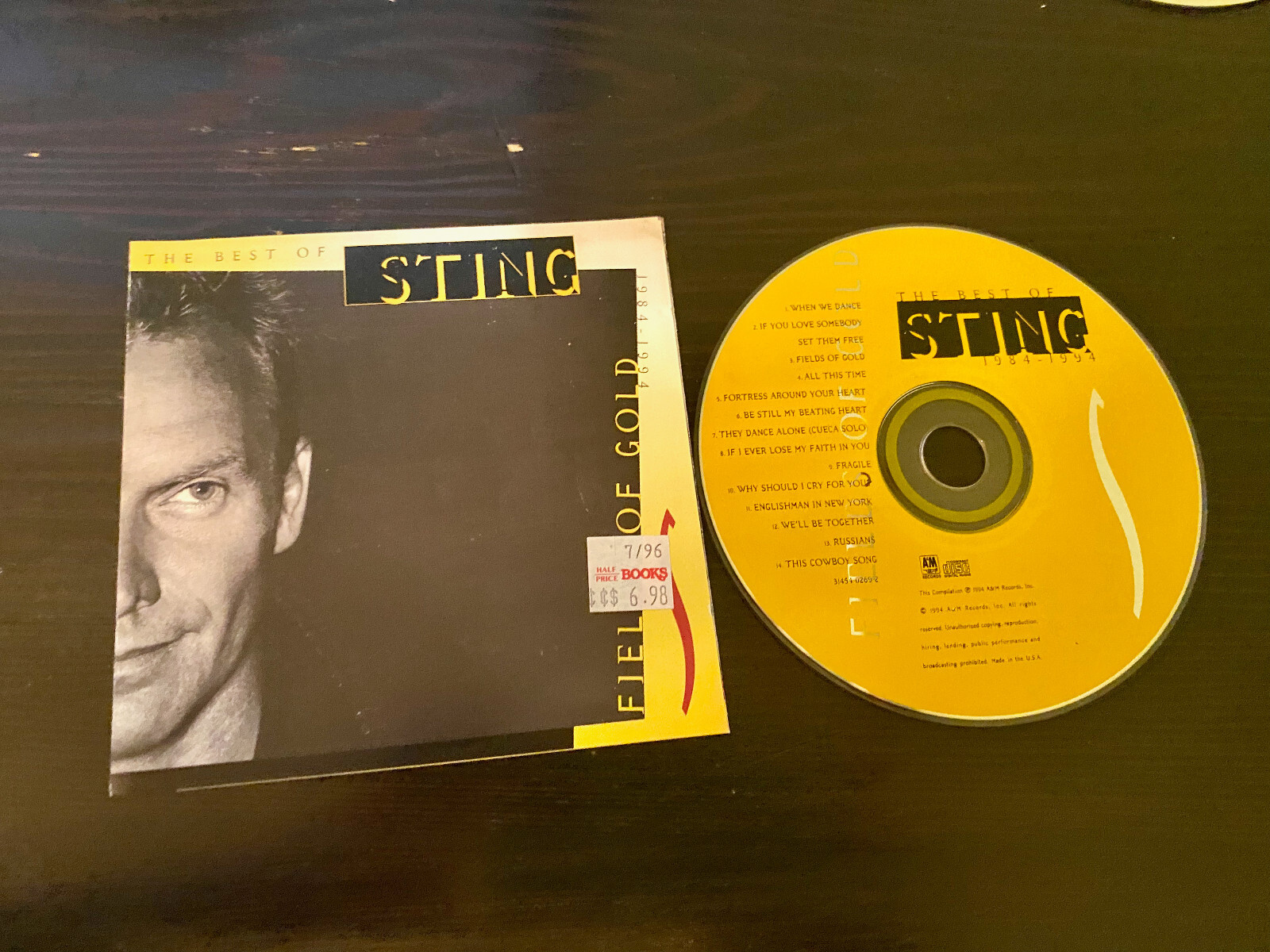 Sting The Best Of 1984-1994 Music CD - DISC Only | eBay