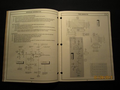 Lowrey Organ E60 L60 Debut Service Manual Schematics Parts List FACTORY OEM