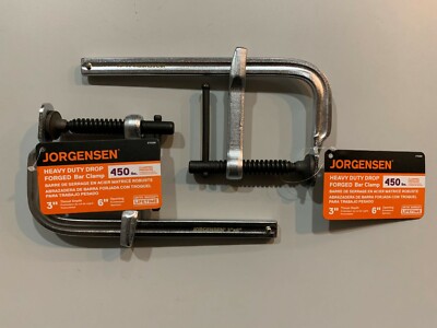 Pony Jorgensen 3'' x 6'' Drop Forged Steel Bar Clamp (2PK)  #75306 - Workshop- NEW