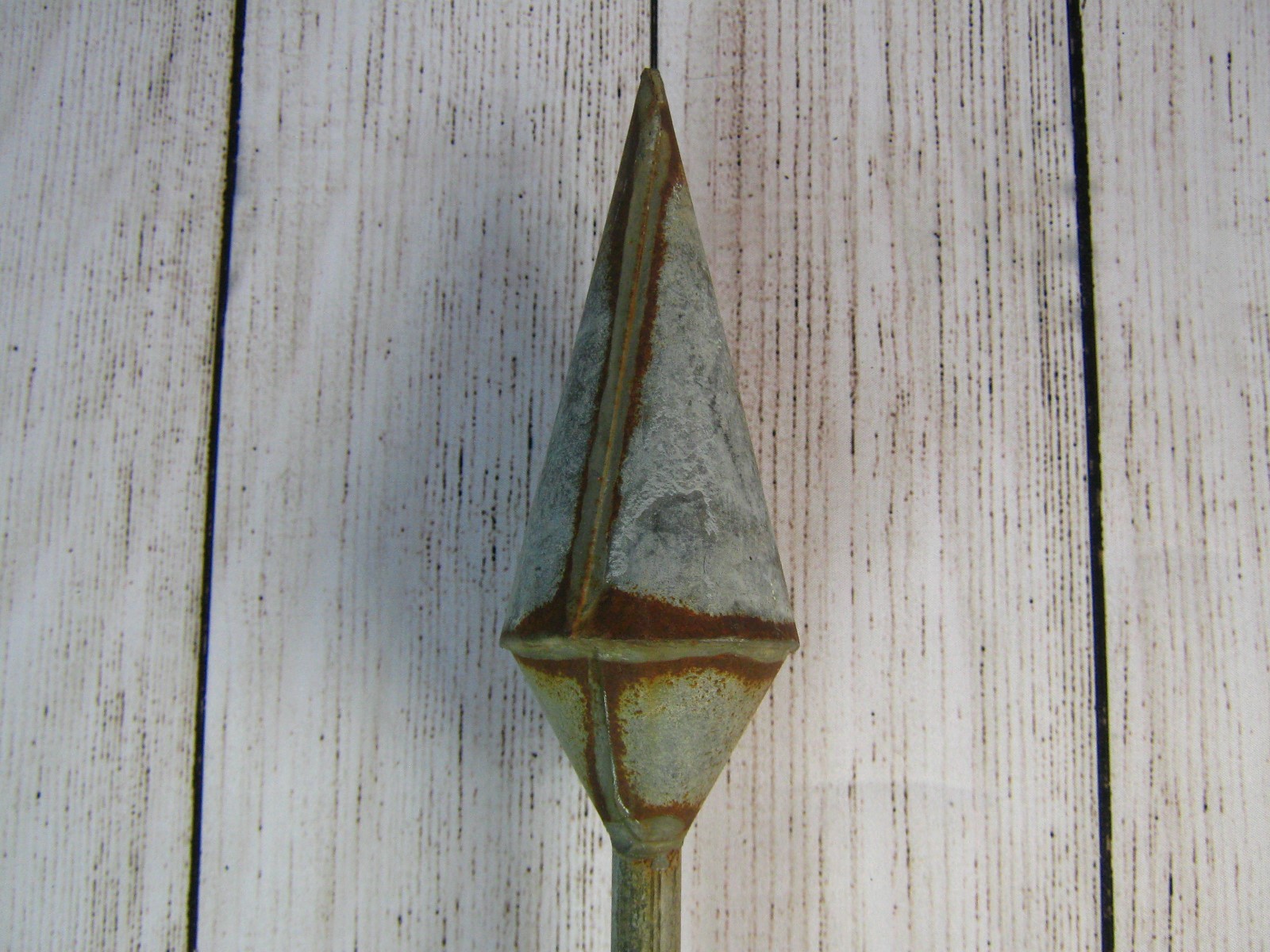 James Weathervane Arrow Ornament on Galvanized Finial for Parts or Restoration