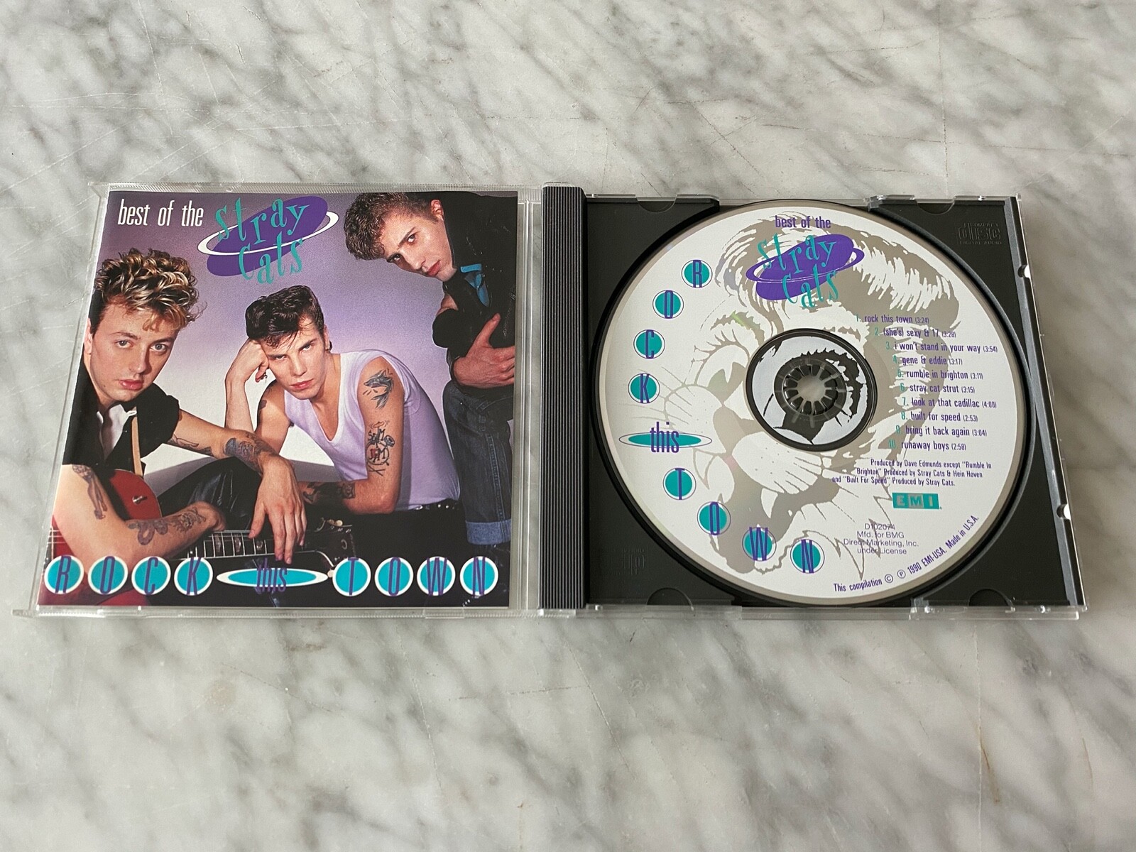 Stray Cats Best Of Rock This Town CD EARLY PRESS! EMI USA D