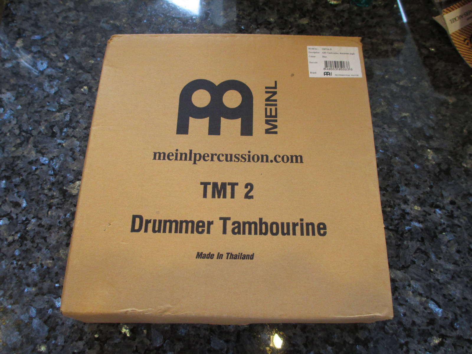 MEINL TMT2A-B MOUTABLE TAMBOURINE - ABS FRAME with DOUBLE ROW STEEL JINGLES