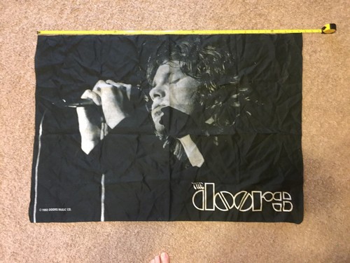 Vintage The Doors Nylon Flag 40”x28” Jim Morrison Free Shipping