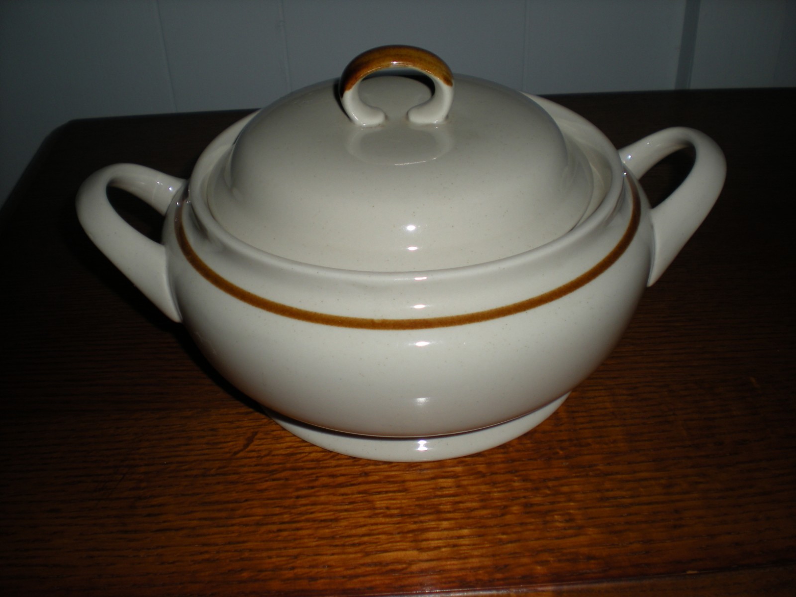 MOUNTAIN WOOD COLLECTION Stoneware Covered Casserole Dish w/Side Handles, Japan