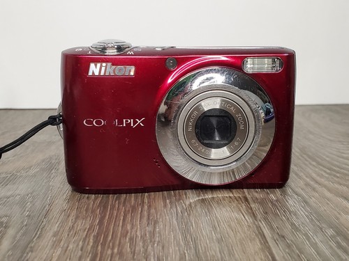 Nikon Coolpix L24 14.0MP Digital Camera - Red - Lens Error