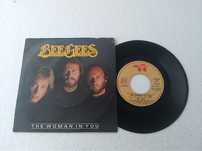BEE GEES '' THE WOMAN IN YOU'' 45 RPM 1983 RSO 8131737 ITALY