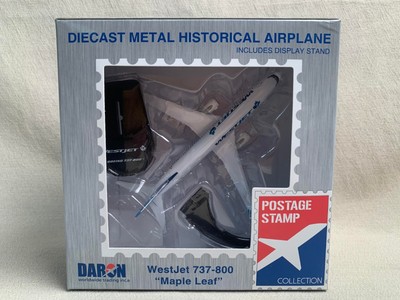Model Power - Postage Stamps - West Jet 737-800 C-FLBV Maple logo Livery - 1:300