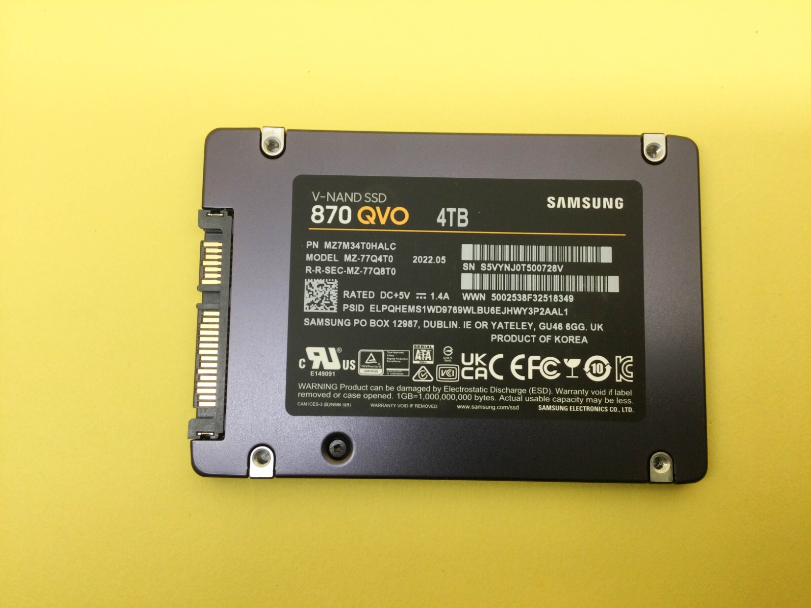 KAITO、Samsung 870 QVO 4TB 内蔵型SSD HD SSD 4TB SATA III 870 QVO Samsung KaBuM