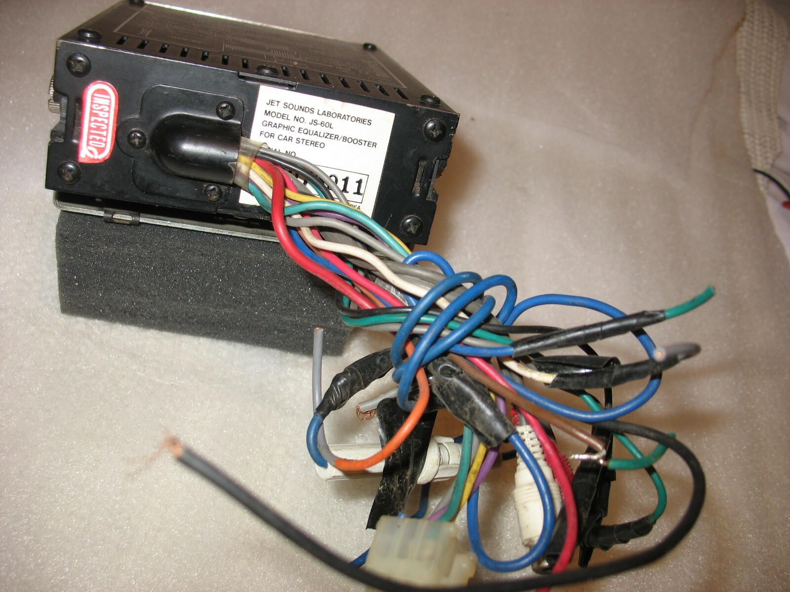 Vintage Jet Sound JS-60 Graphic Equalizer Amplifier For Car Stereo