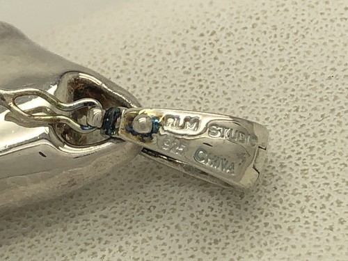 Robert Lee Morris RLM Studio Sterling Silver Carbelian Pendant Enhancer 2” 14.3g