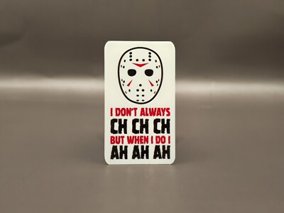 Friday The 13th Jason Voorhees Camp Crystal Lake Jason Mask Horror Sticker Decal