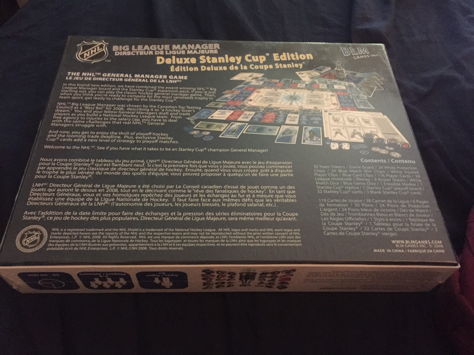 RARE BRAND NEW NHL Big League Manager Deluxe Stanley Cup Edition Board Game BLM