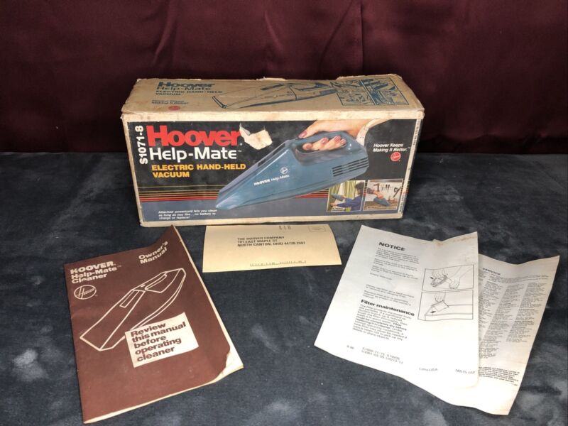 BOX AND MANUAL ONLY Vintage Hoover Help-Mate Vacuum Cleaner S1071-8