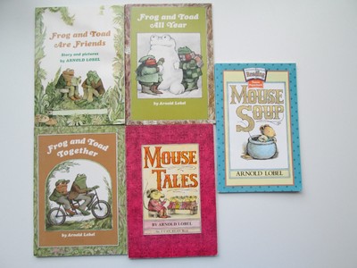 ARNOLD LOBEL LOT 5~Mouse Soup Tales~FROG TOAD TOGETHER~Friends~ALL YEAR~
