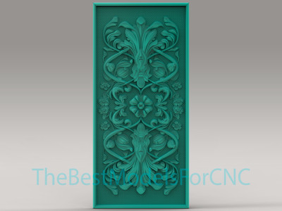3D Model STL File for CNC Router Laser & 3D Printer Floral Victorian Decoration