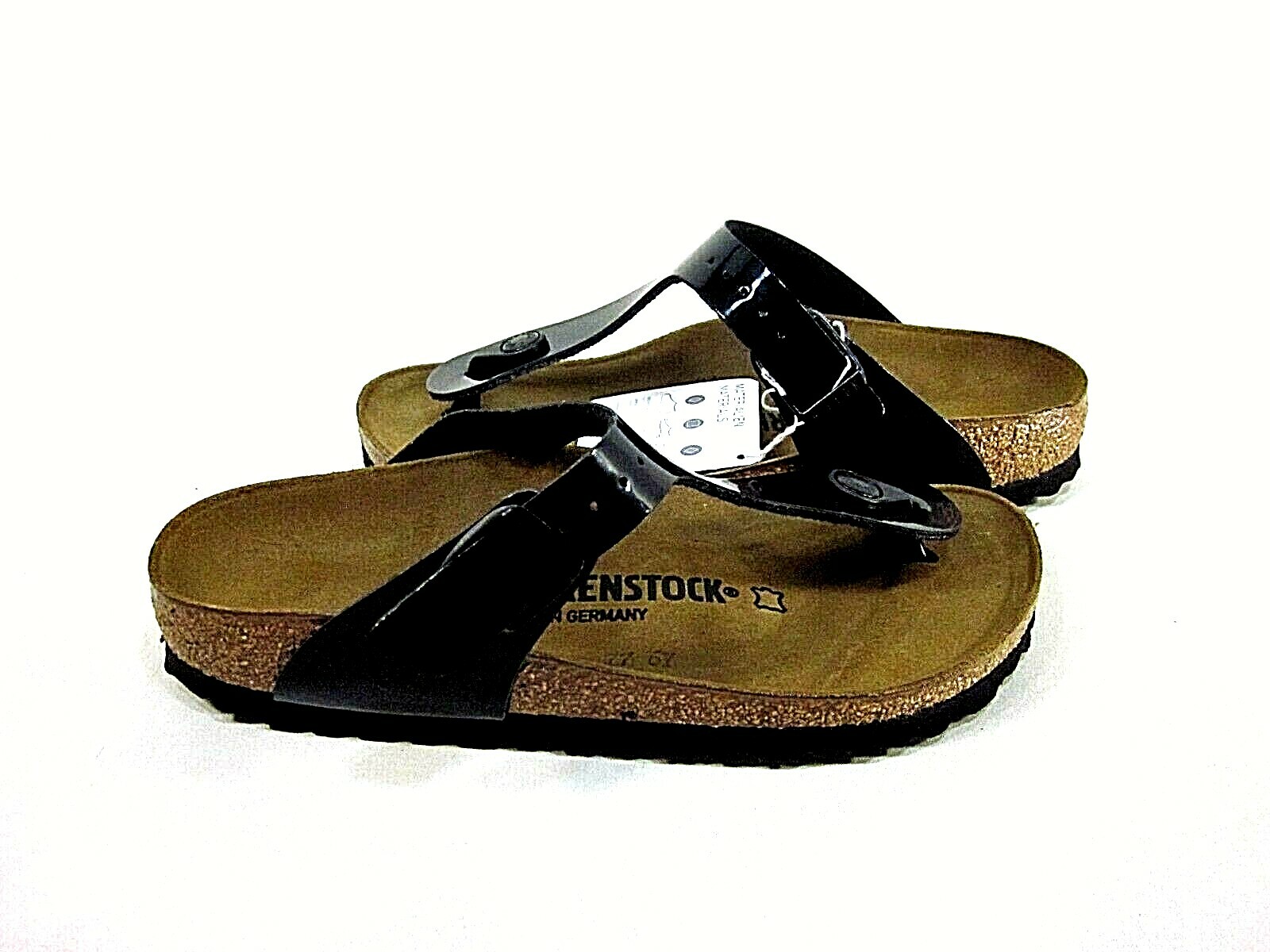 Birkenstock 0043663 Gizeh Black Patent Women's Sandals Size