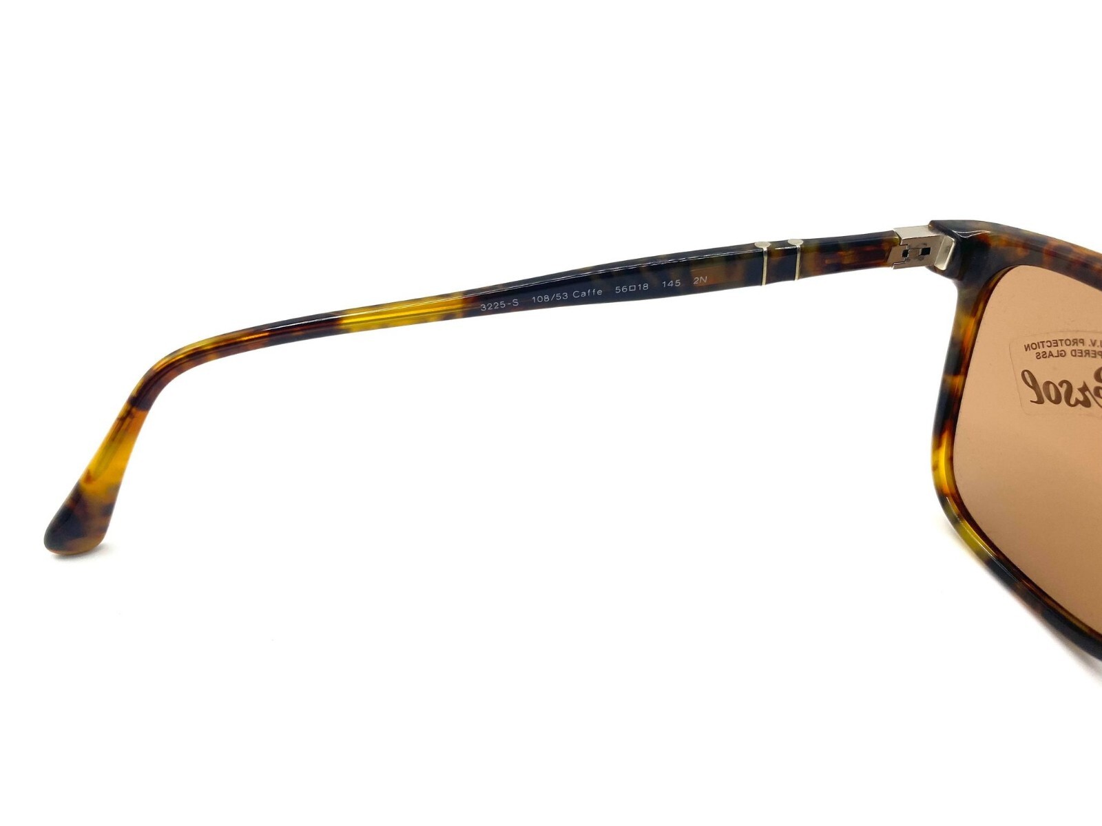 Pre-owned Persol Po3225s Sunglasses 108/53 Caffe'/brown Lens 56mm