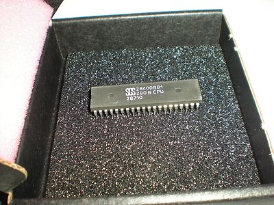 SGS or SCS Z8400BB1 Z80B CPU chip 40-pin IC 1987 vintage