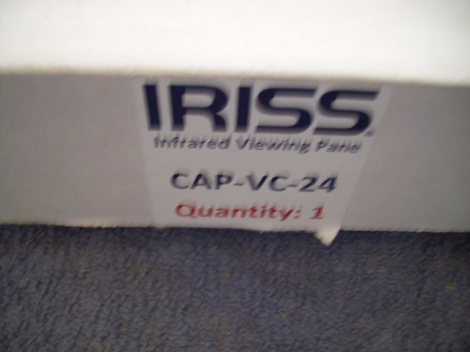 New Iriss CAP-VC-24 I.R Viewing Panel Window