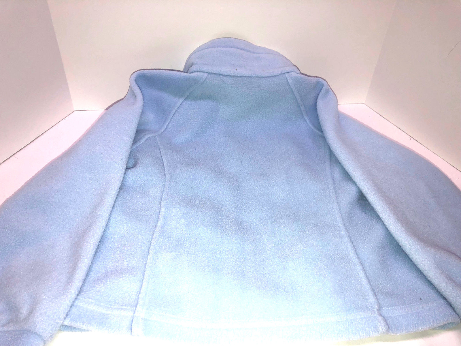 Precious COLUMBIA Fleece Zip Front Jacket, Powder Blue Sz  6/6S Youth